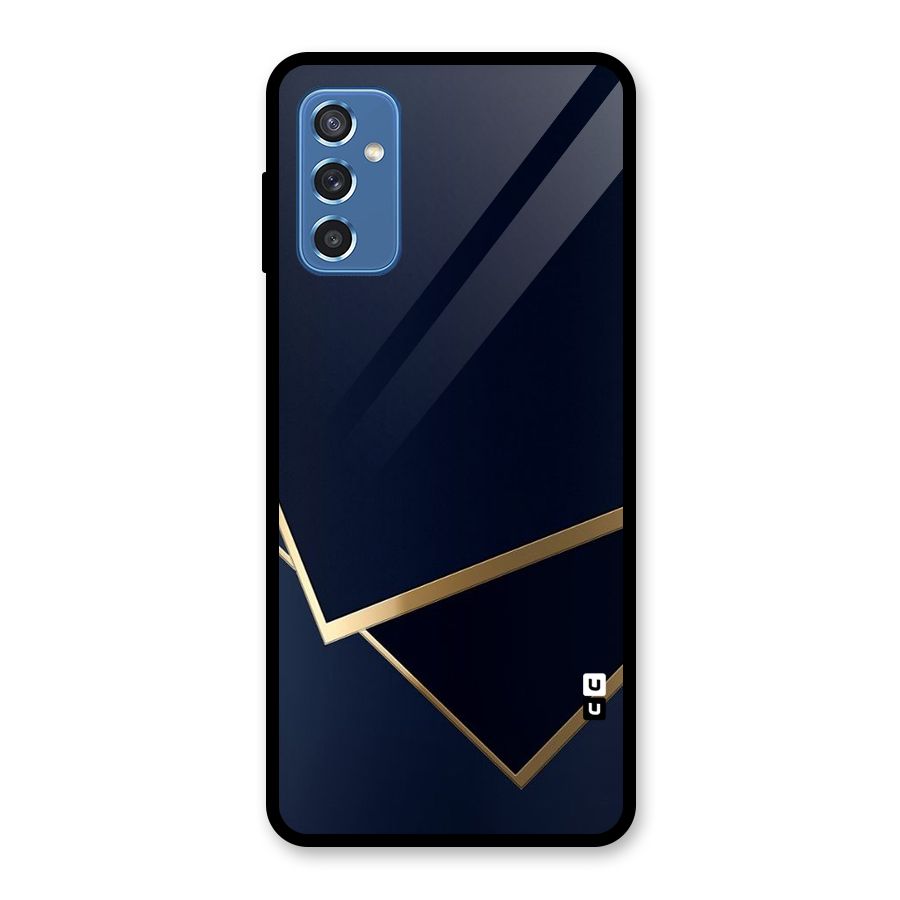 Gold Corners Glass Back Case for Galaxy M52 5G