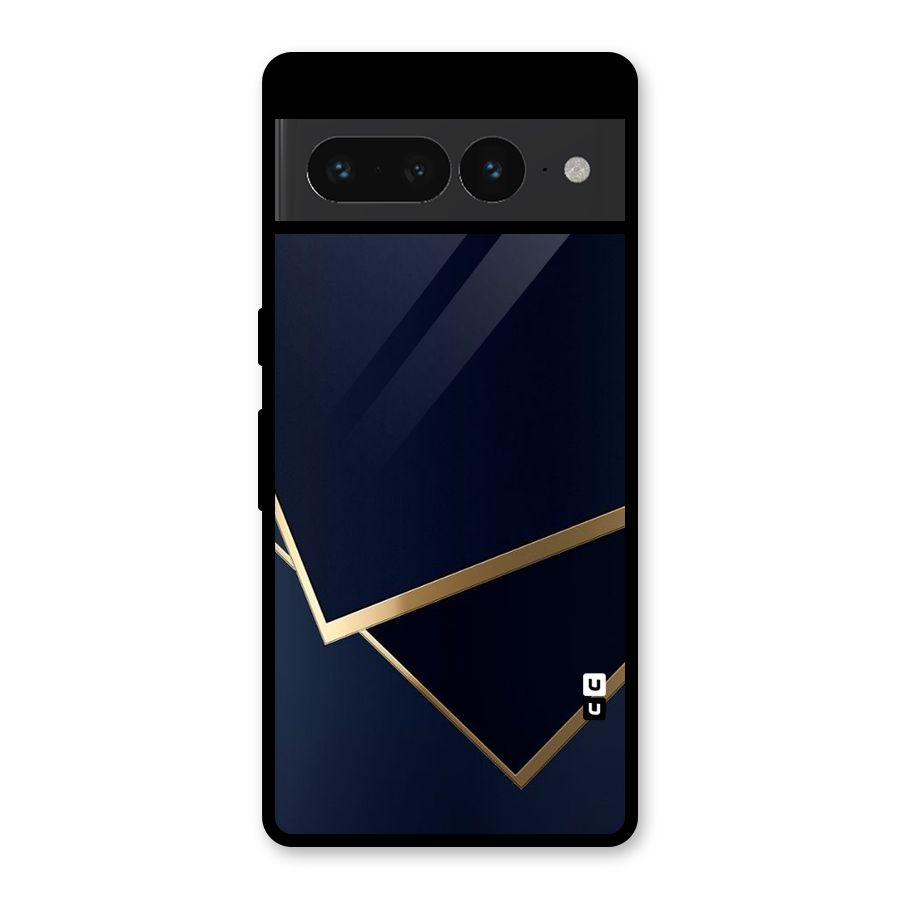 Gold Corners Glass Back Case for Google Pixel 7 Pro