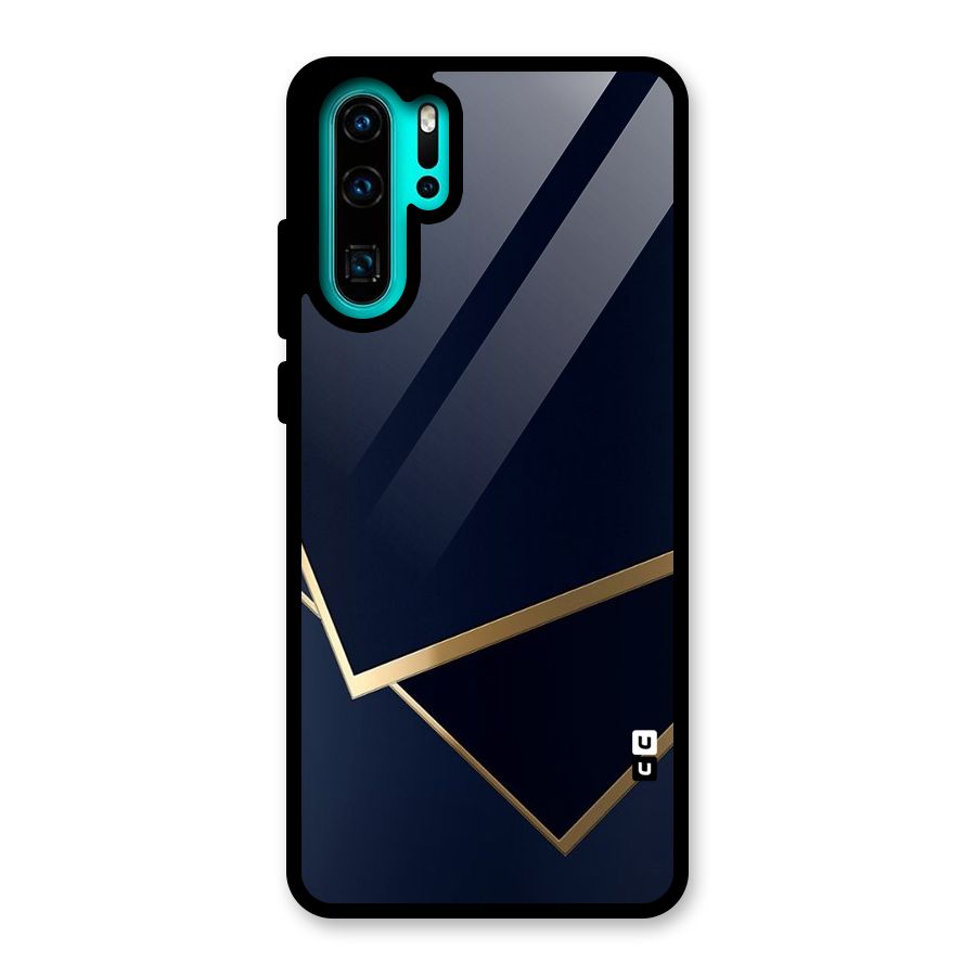 Gold Corners Glass Back Case for Huawei P30 Pro