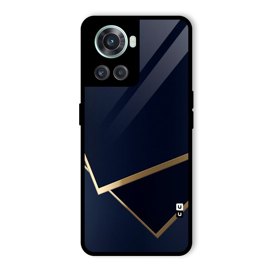 Gold Corners Glass Back Case for OnePlus 10R