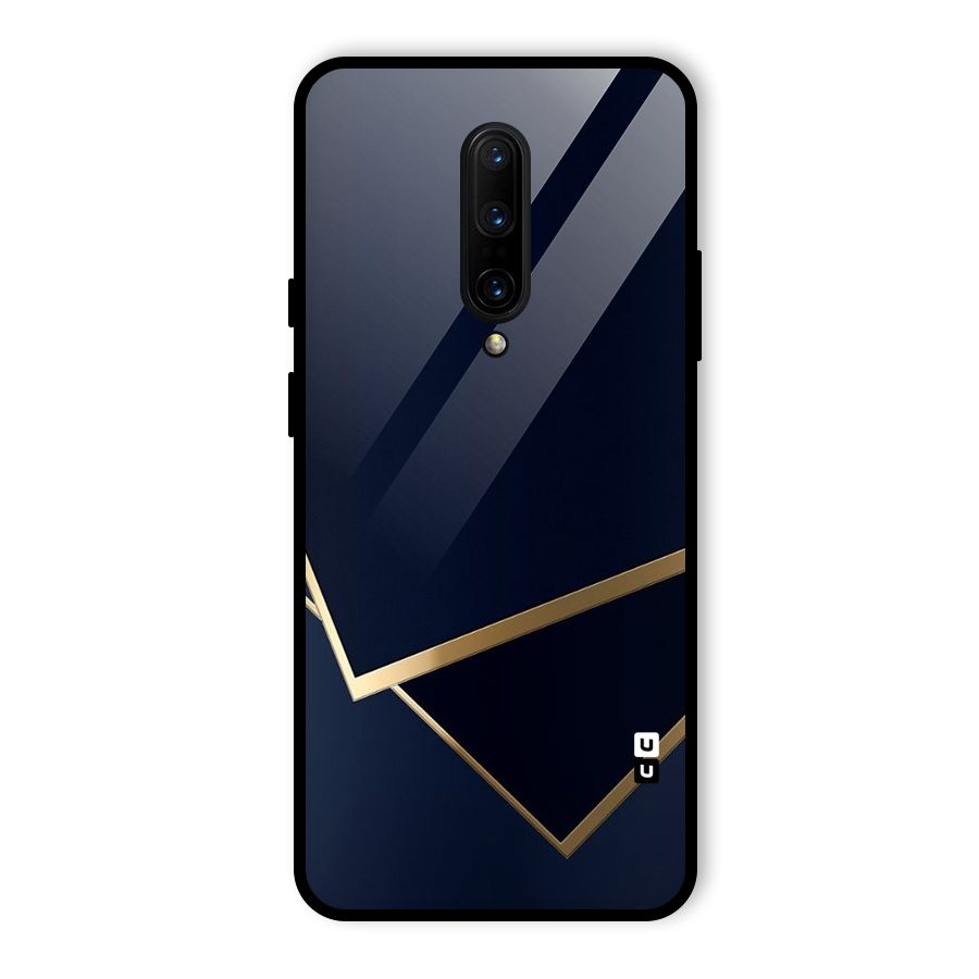 Gold Corners Glass Back Case for OnePlus 7 Pro