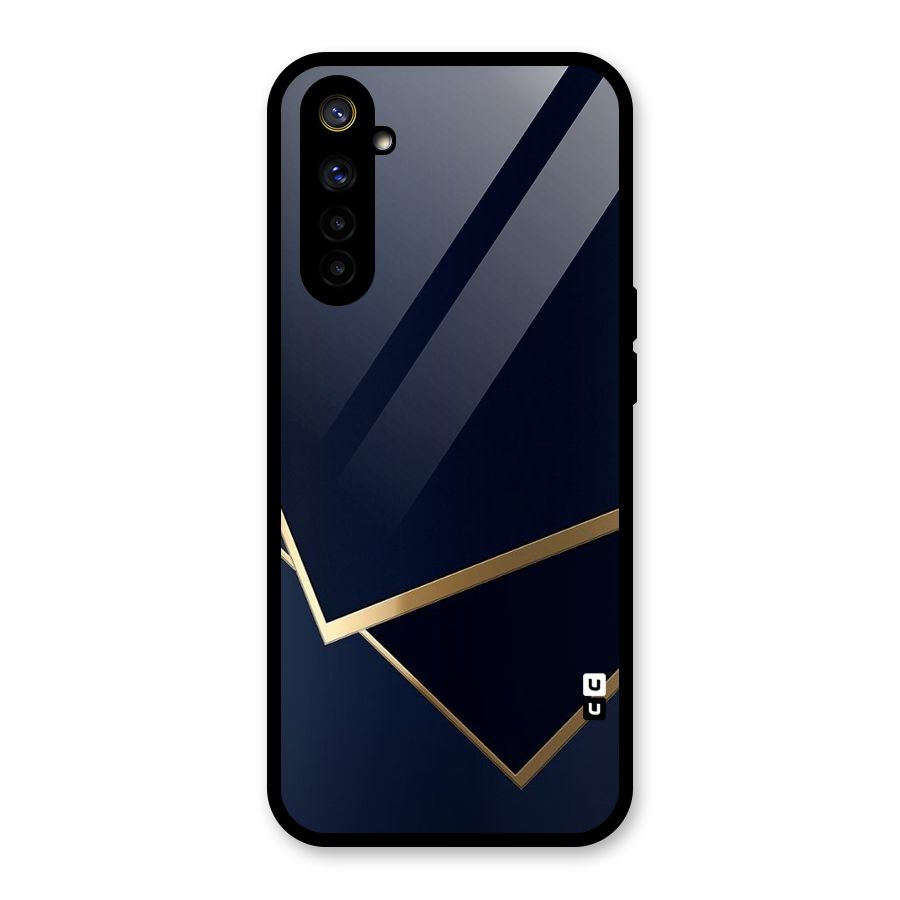 Gold Corners Glass Back Case for Realme 6i