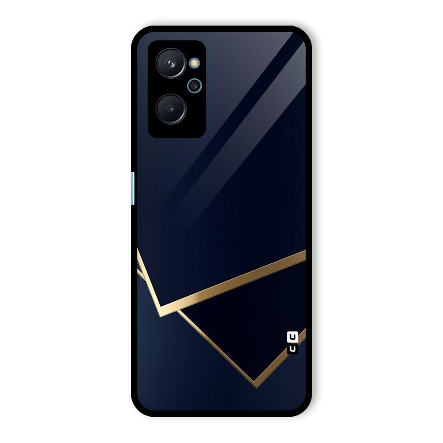 Gold Corners Glass Back Case for Realme 9i