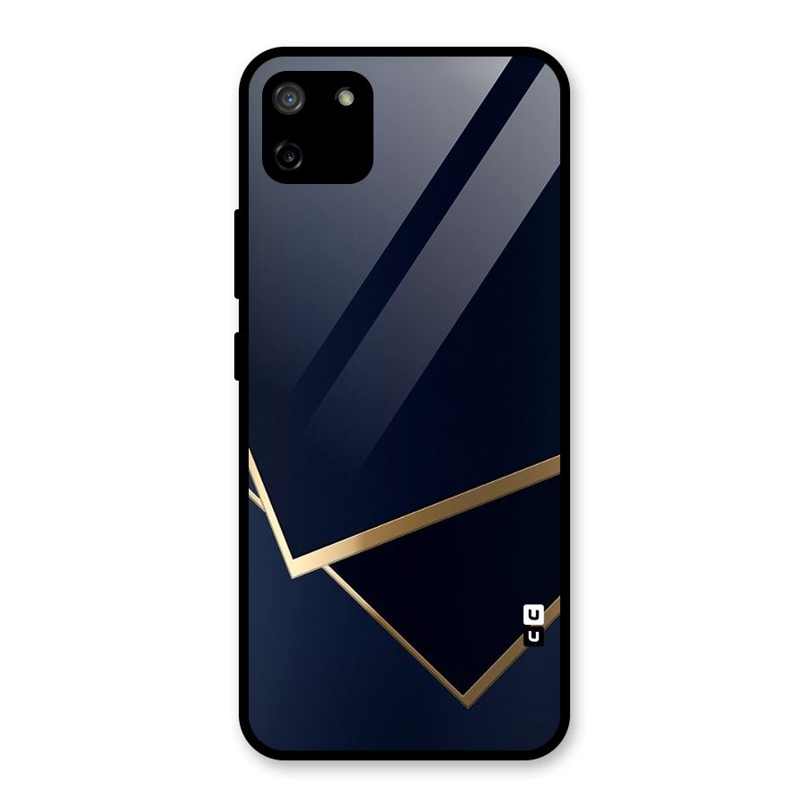Gold Corners Glass Back Case for Realme C11