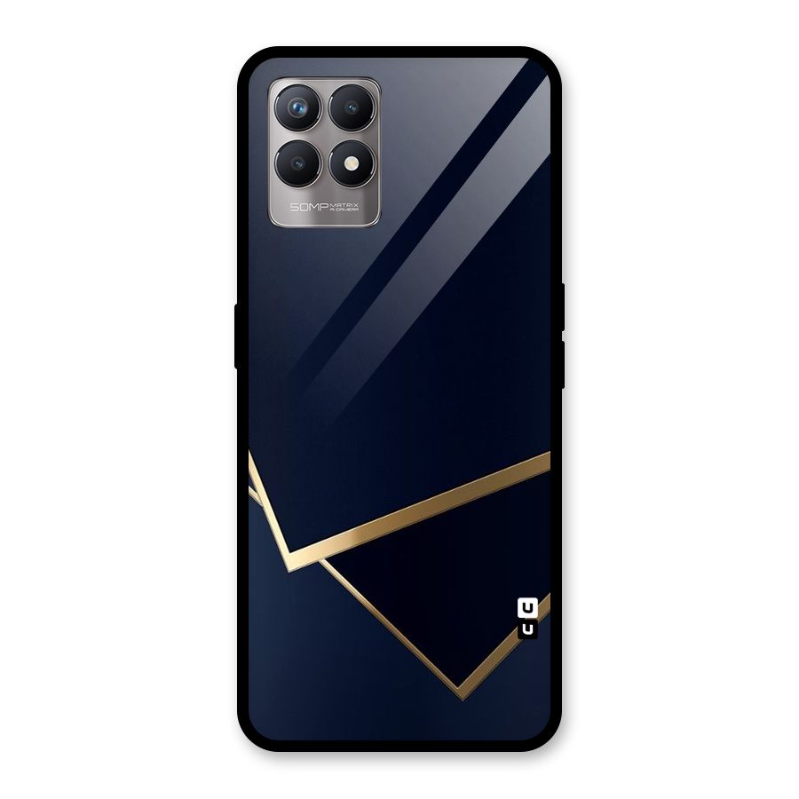 Gold Corners Glass Back Case for Realme Narzo 50