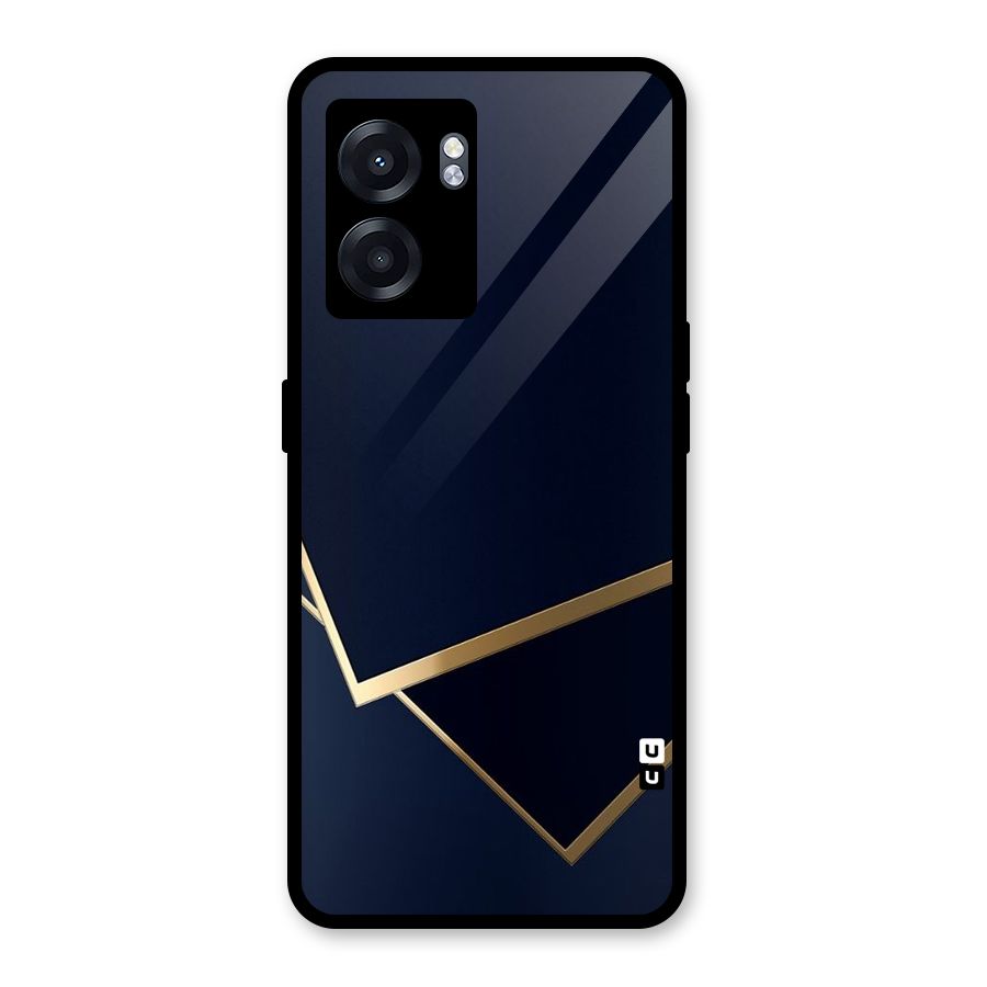 Gold Corners Glass Back Case for Realme Narzo 50 5G