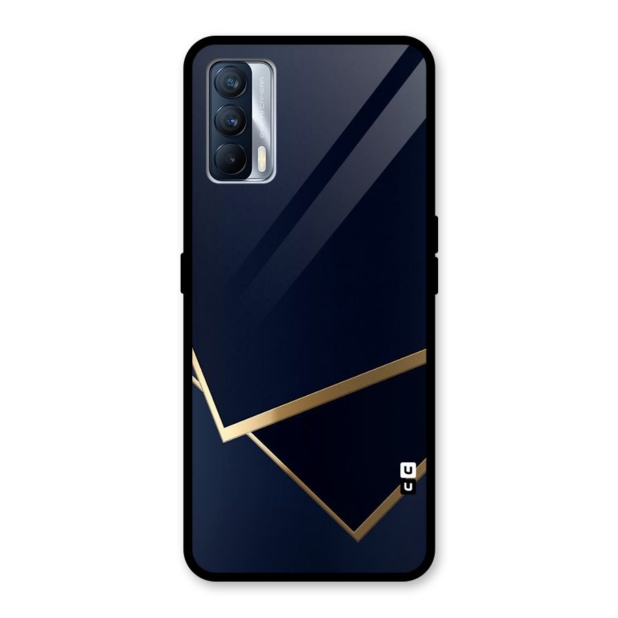 Gold Corners Glass Back Case for Realme X7