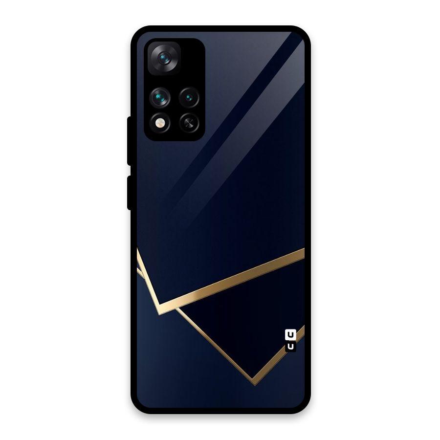 Gold Corners Glass Back Case for Xiaomi 11i HyperCharge 5G