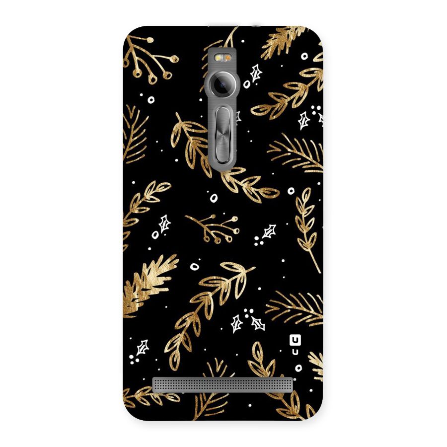 Gold Palm Leaves Back Case for Asus Zenfone 2