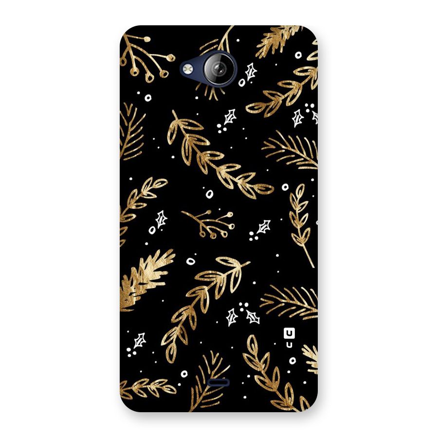 Gold Palm Leaves Back Case for Canvas Play Q355