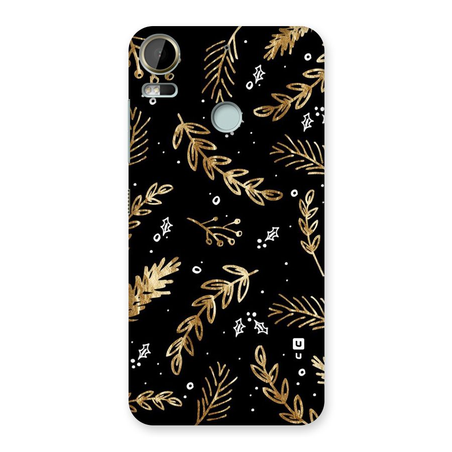 Gold Palm Leaves Back Case for Desire 10 Pro