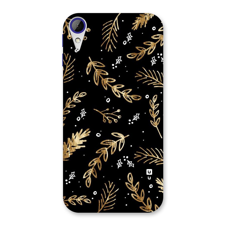 Gold Palm Leaves Back Case for Desire 830