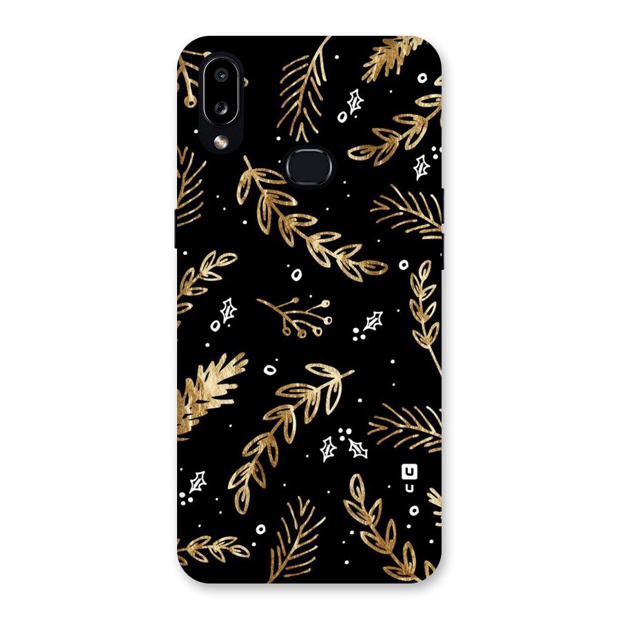 Gold Palm Leaves Back Case for Galaxy A10s
