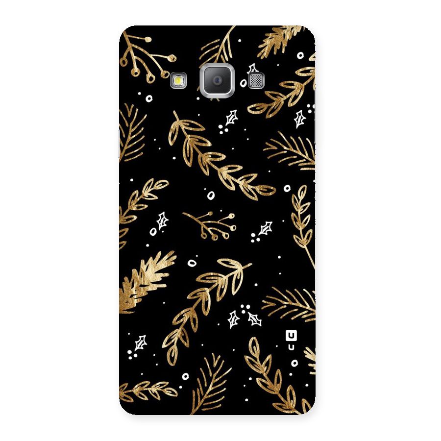 Gold Palm Leaves Back Case for Galaxy A7