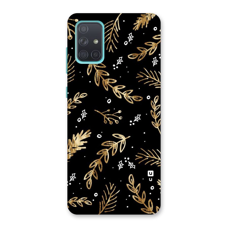 Gold Palm Leaves Back Case for Galaxy A71