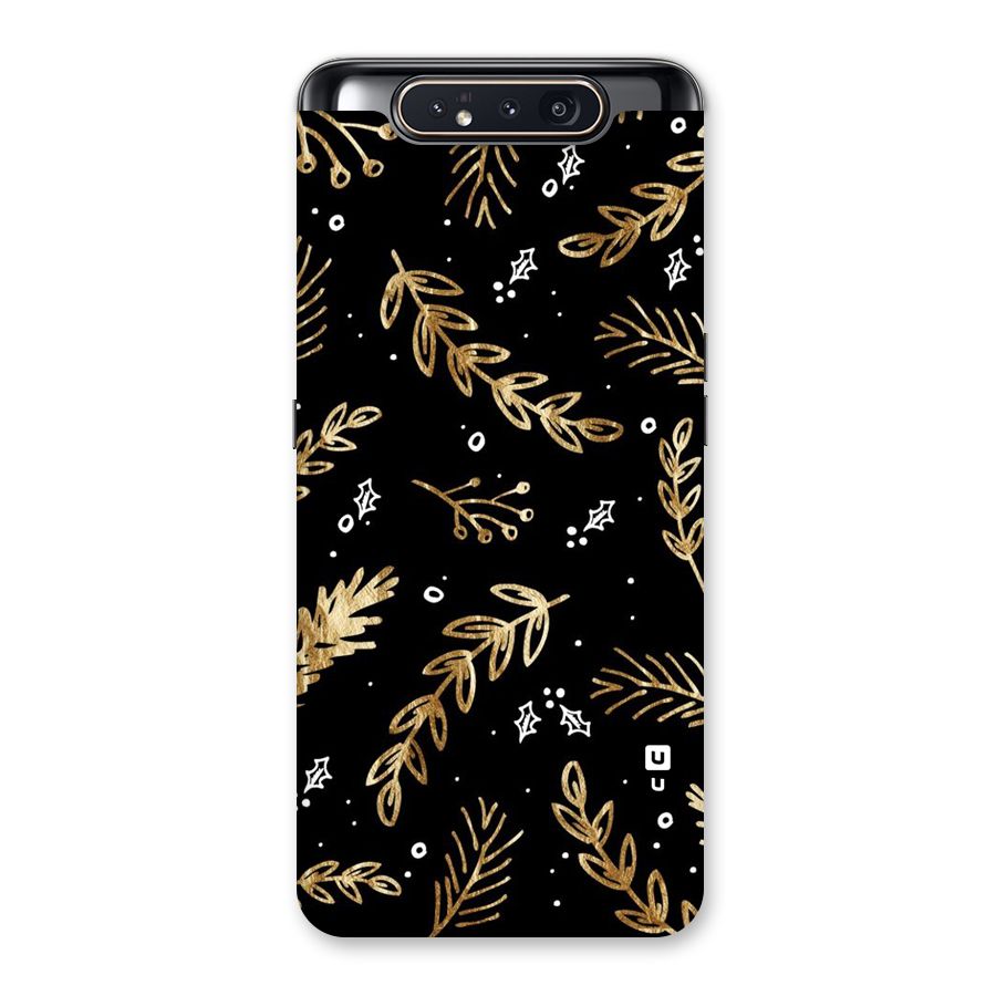 Gold Palm Leaves Back Case for Galaxy A80