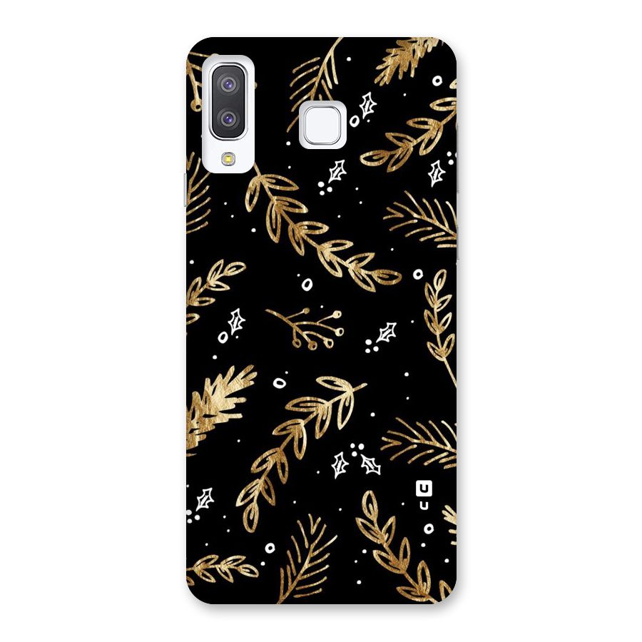 Gold Palm Leaves Back Case for Galaxy A8 Star