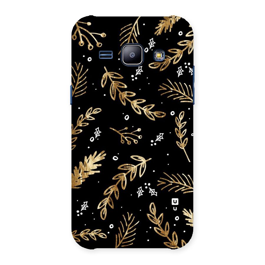 Gold Palm Leaves Back Case for Galaxy J1