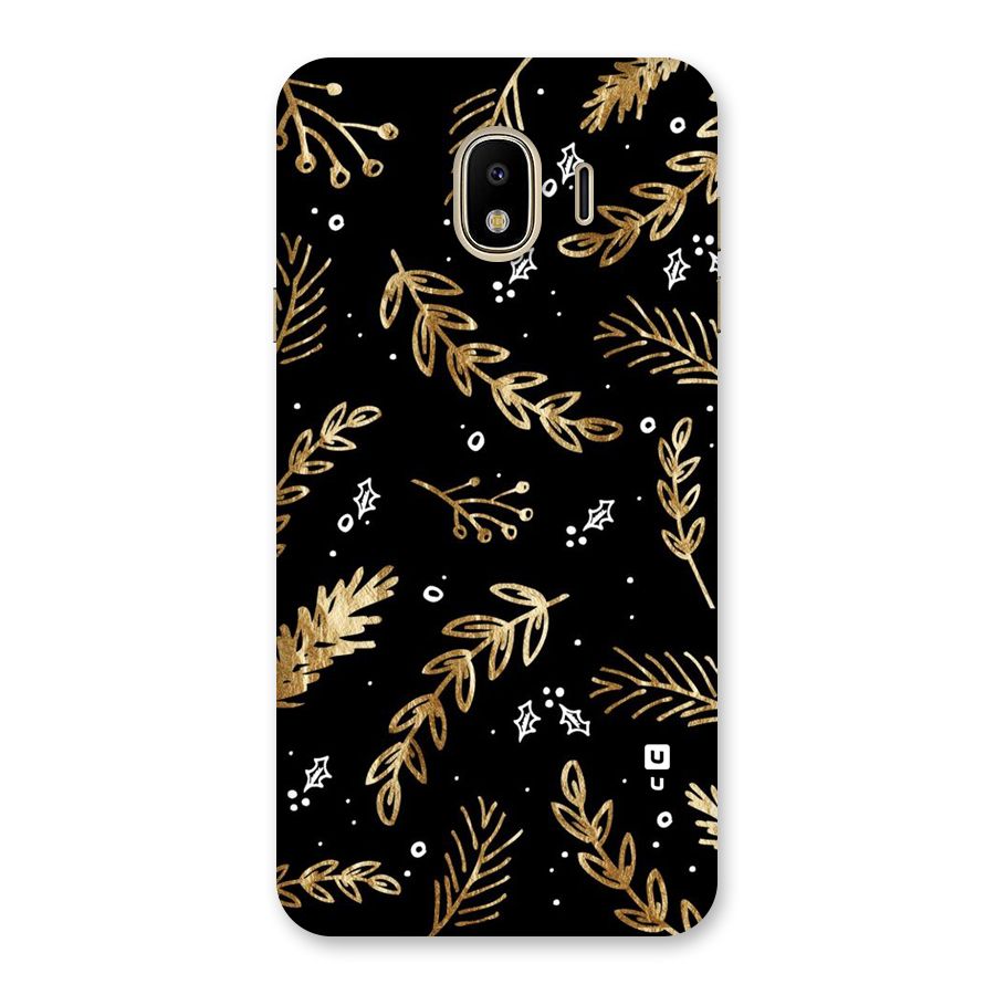 Gold Palm Leaves Back Case for Galaxy J4
