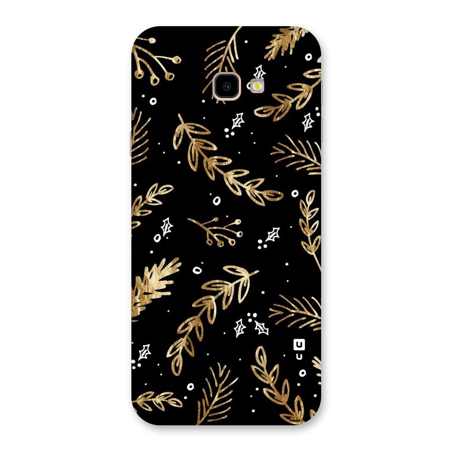 Gold Palm Leaves Back Case for Galaxy J4 Plus