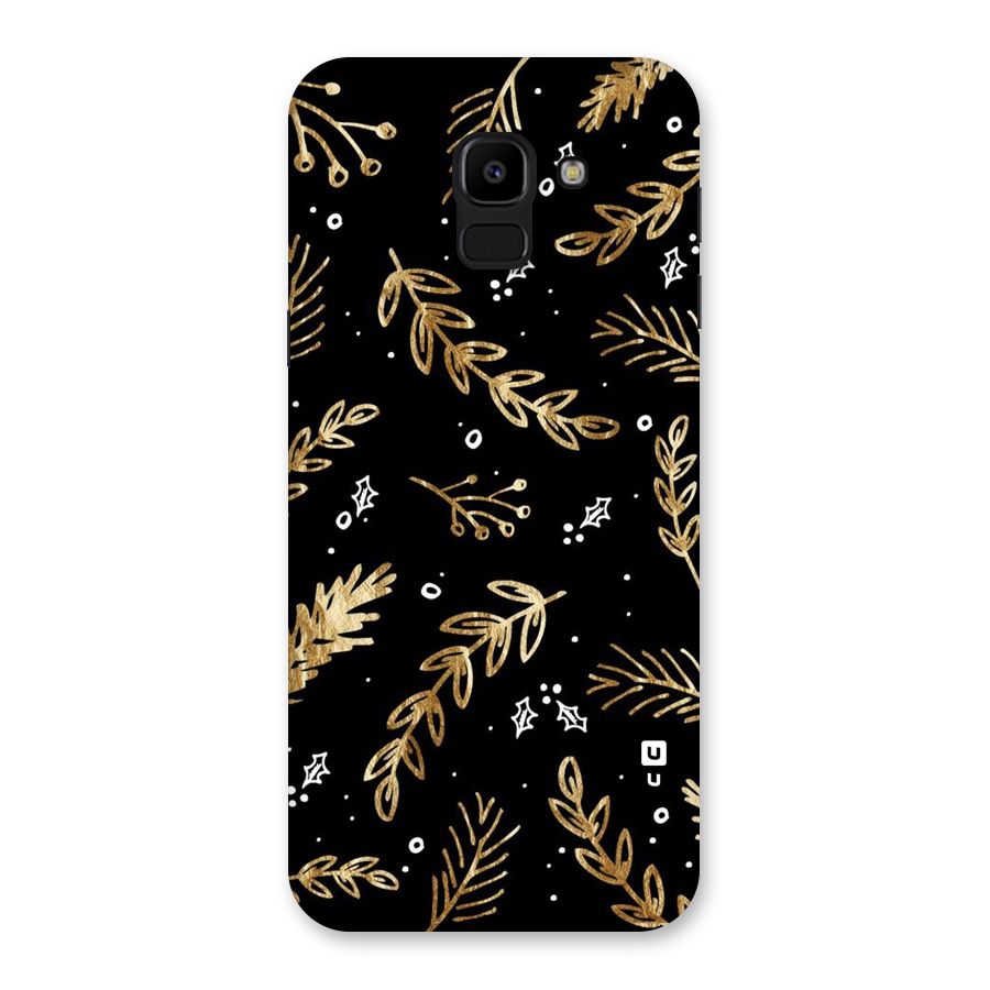 Gold Palm Leaves Back Case for Galaxy J6