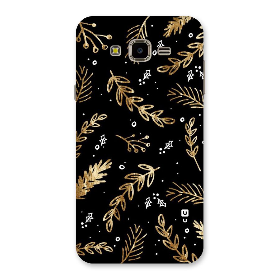 Gold Palm Leaves Back Case for Galaxy J7 Nxt