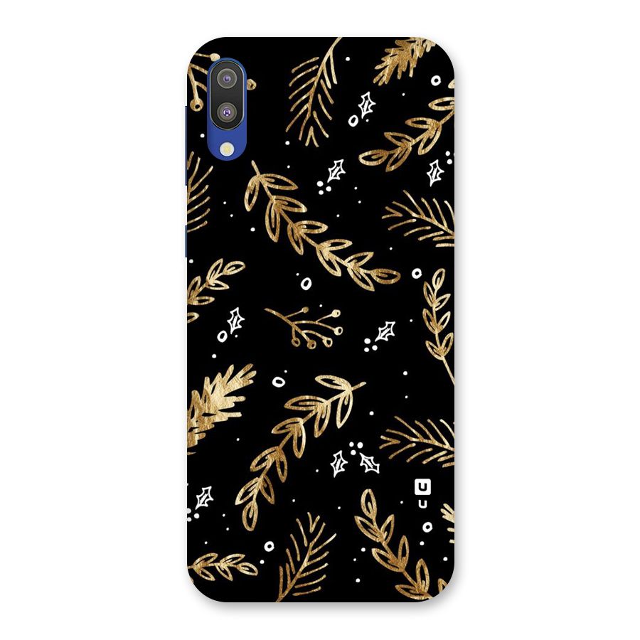 Gold Palm Leaves Back Case for Galaxy M10