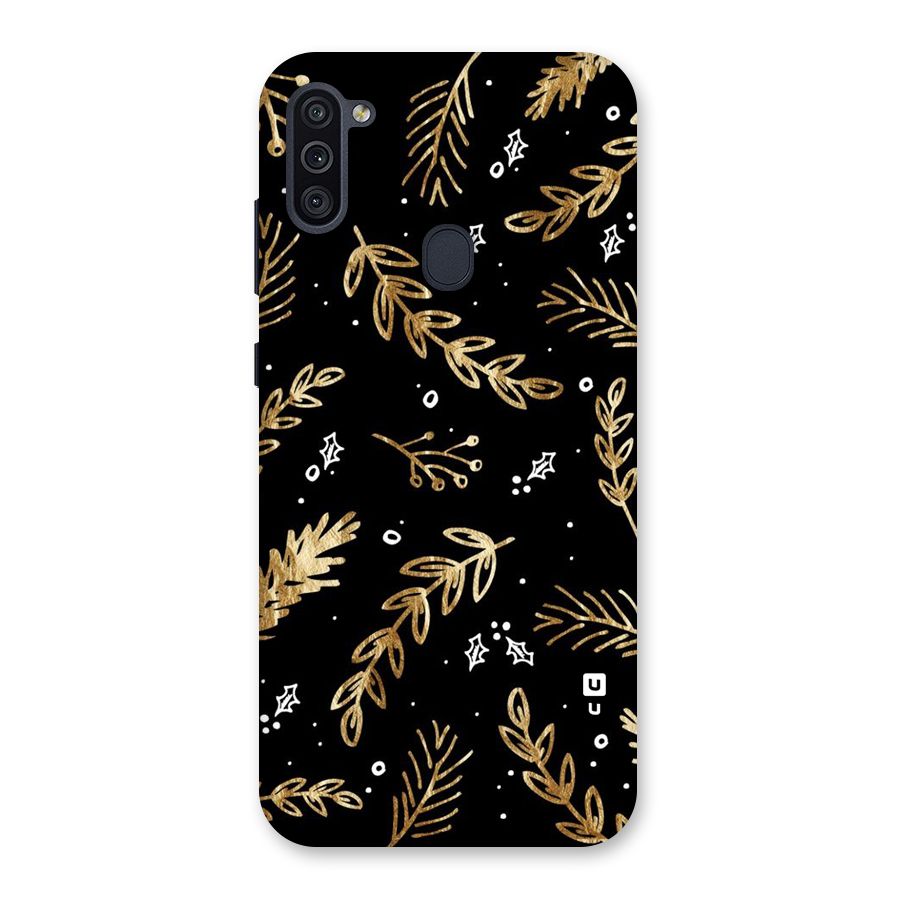 Gold Palm Leaves Back Case for Galaxy M11