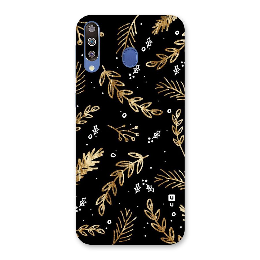 Gold Palm Leaves Back Case for Galaxy M30