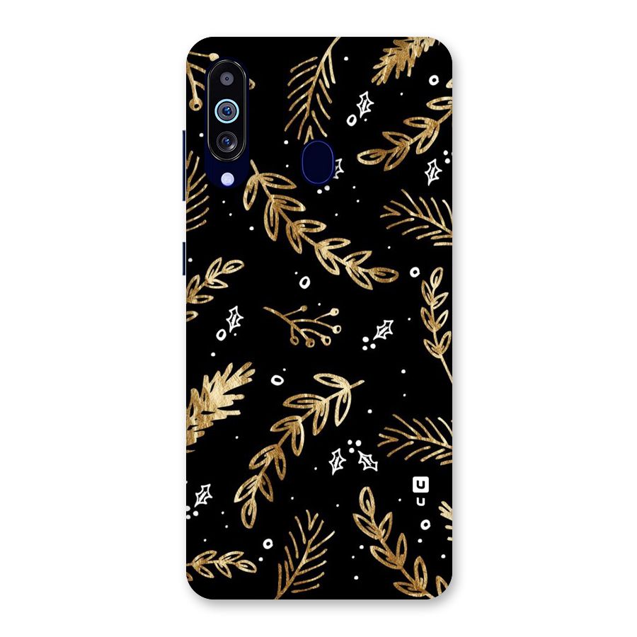 Gold Palm Leaves Back Case for Galaxy M40