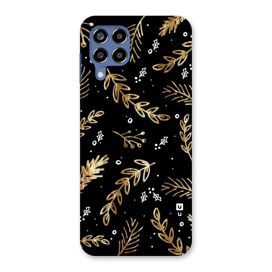 Gold Palm Leaves Back Case for Galaxy M53 5G