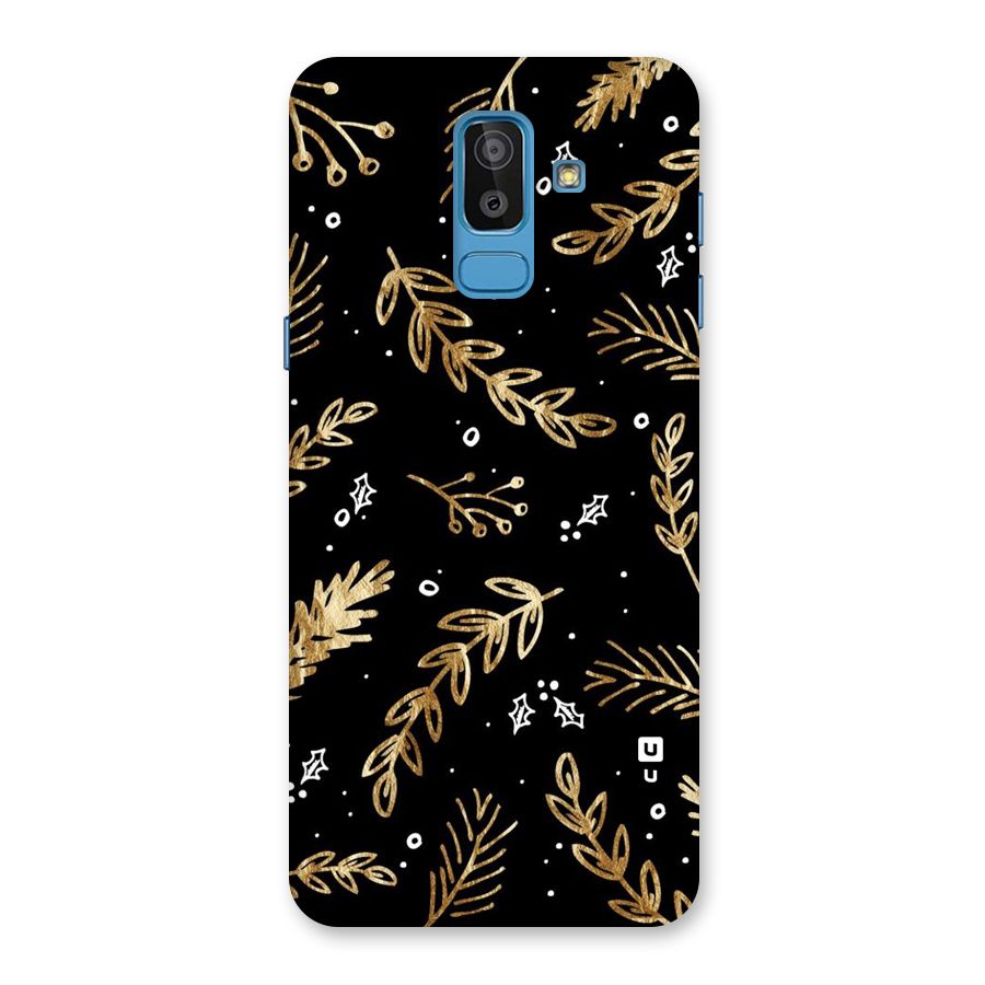 Gold Palm Leaves Back Case for Galaxy On8 (2018)