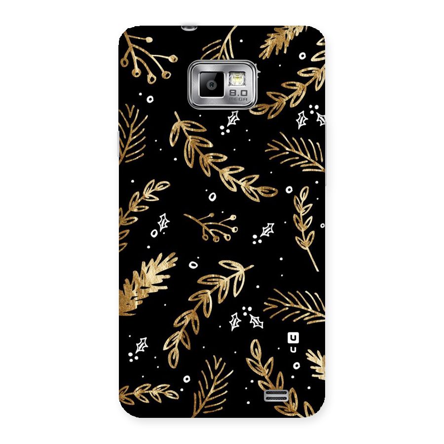 Gold Palm Leaves Back Case for Galaxy S2
