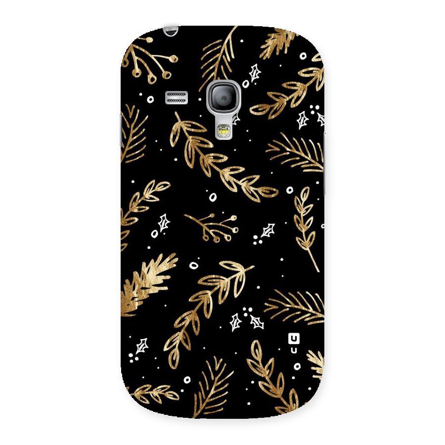 Gold Palm Leaves Back Case for Galaxy S3 Mini