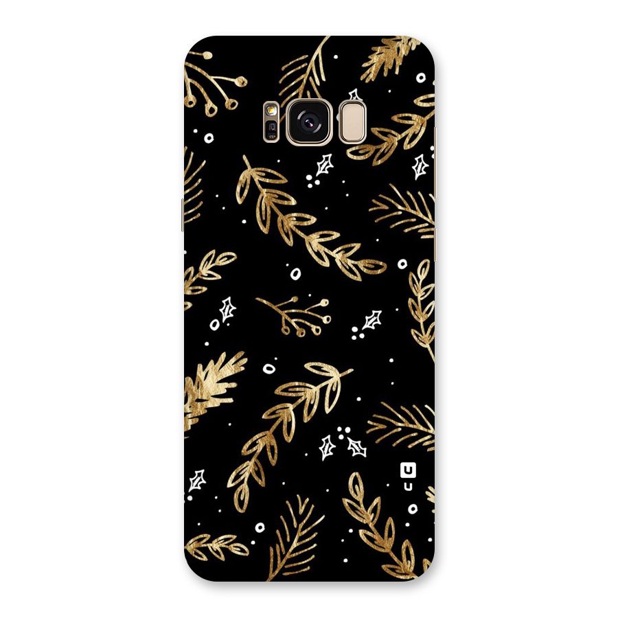 Gold Palm Leaves Back Case for Galaxy S8 Plus