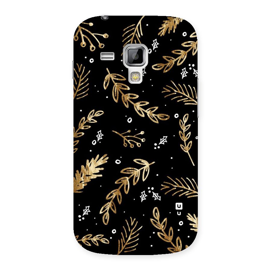 Gold Palm Leaves Back Case for Galaxy S Duos