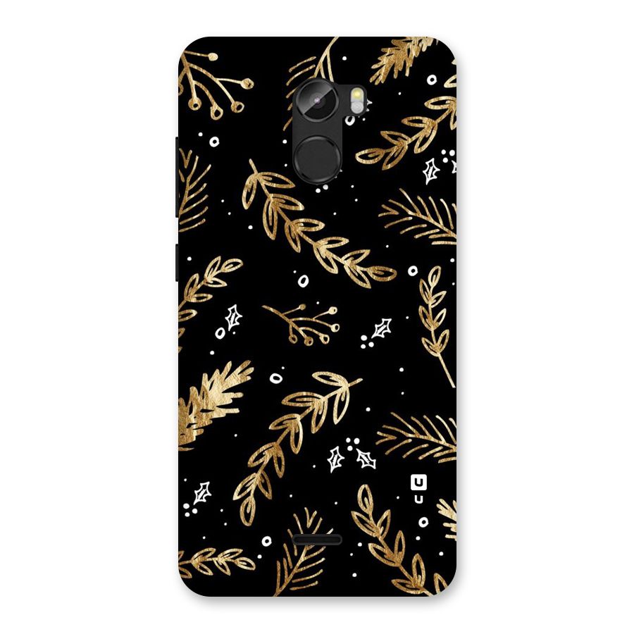 Gold Palm Leaves Back Case for Gionee X1
