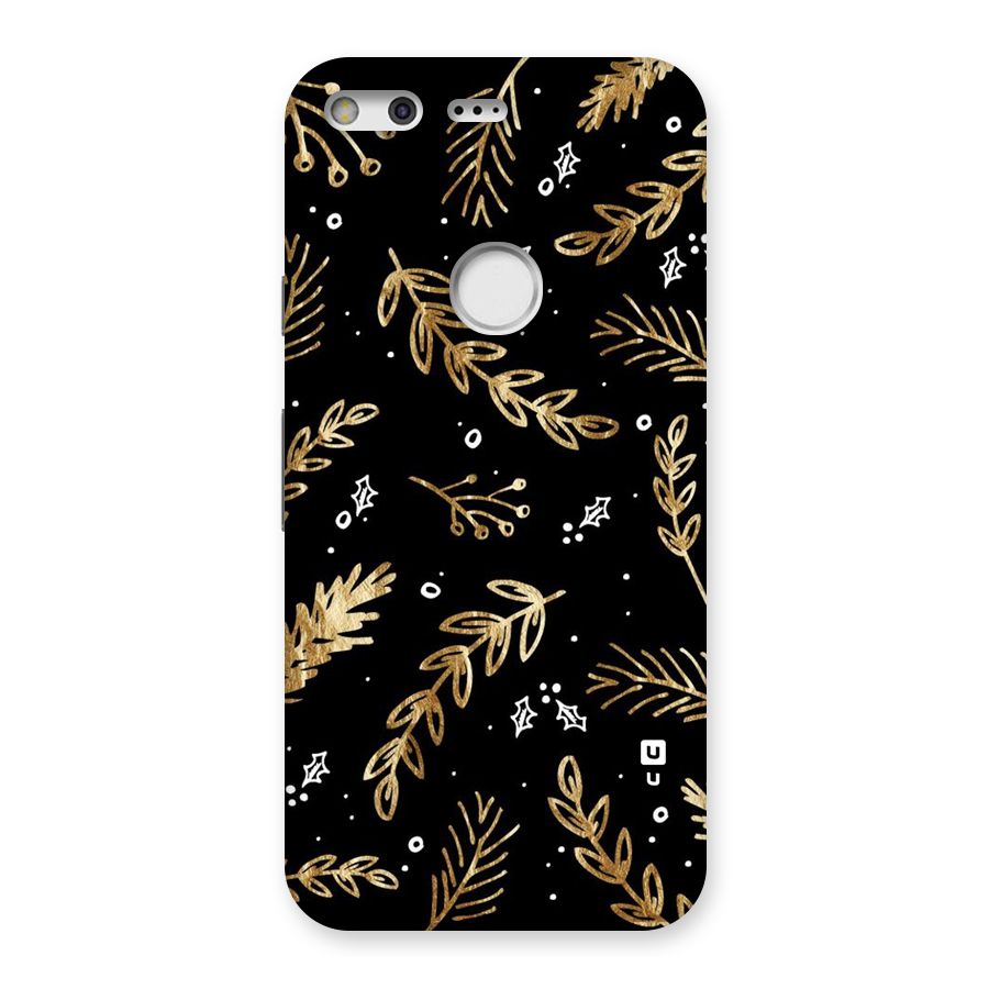 Gold Palm Leaves Back Case for Google Pixel