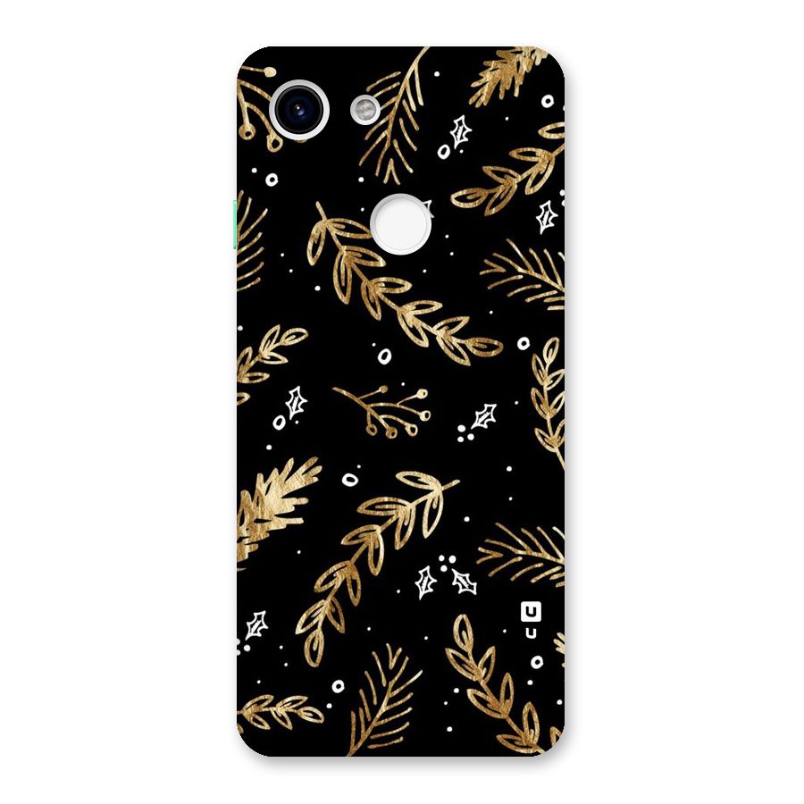 Gold Palm Leaves Back Case for Google Pixel 3
