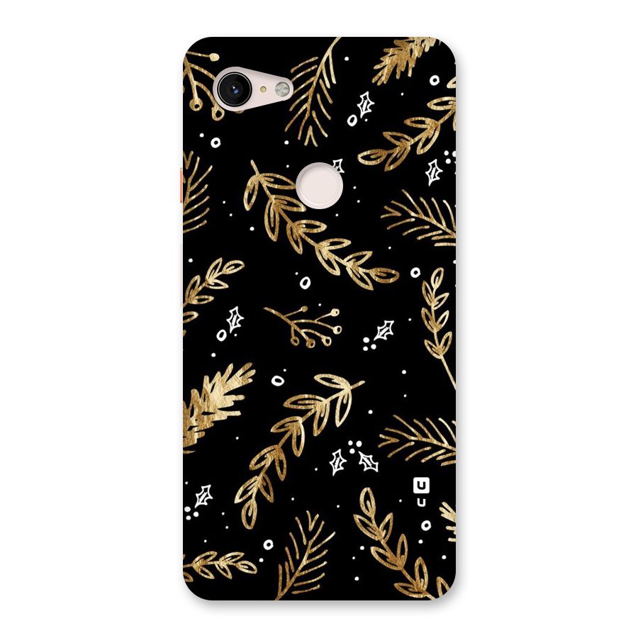 Gold Palm Leaves Back Case for Google Pixel 3 XL