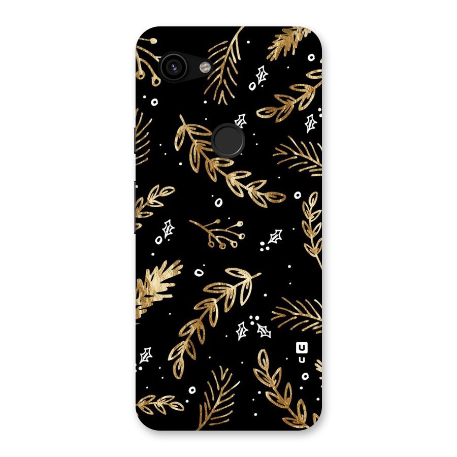 Gold Palm Leaves Back Case for Google Pixel 3a