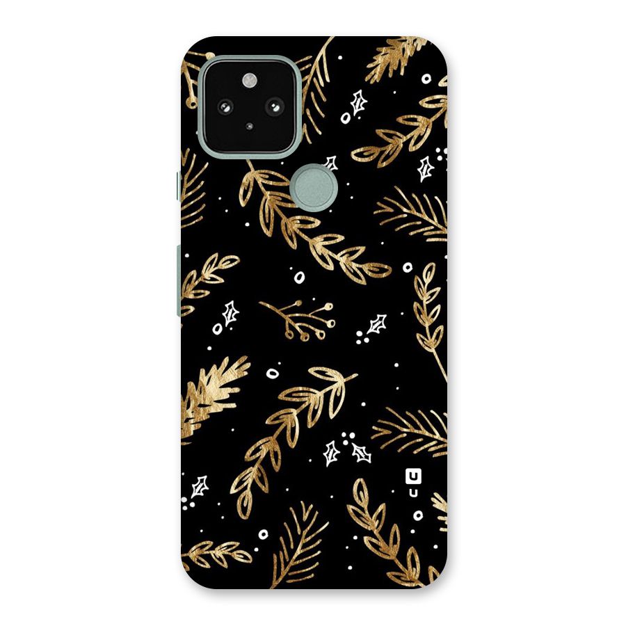 Gold Palm Leaves Back Case for Google Pixel 5