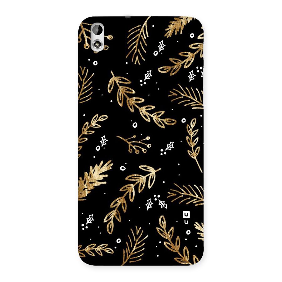Gold Palm Leaves Back Case for HTC Desire 816g
