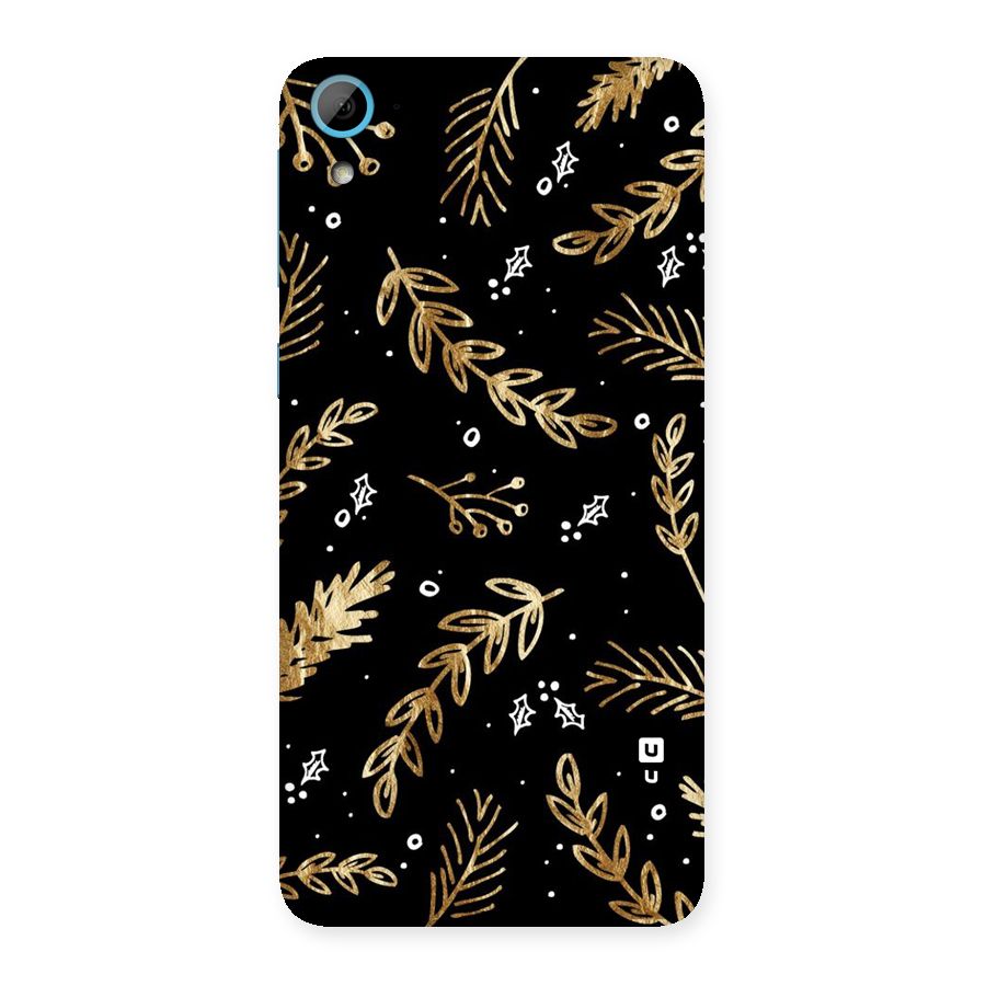 Gold Palm Leaves Back Case for HTC Desire 826