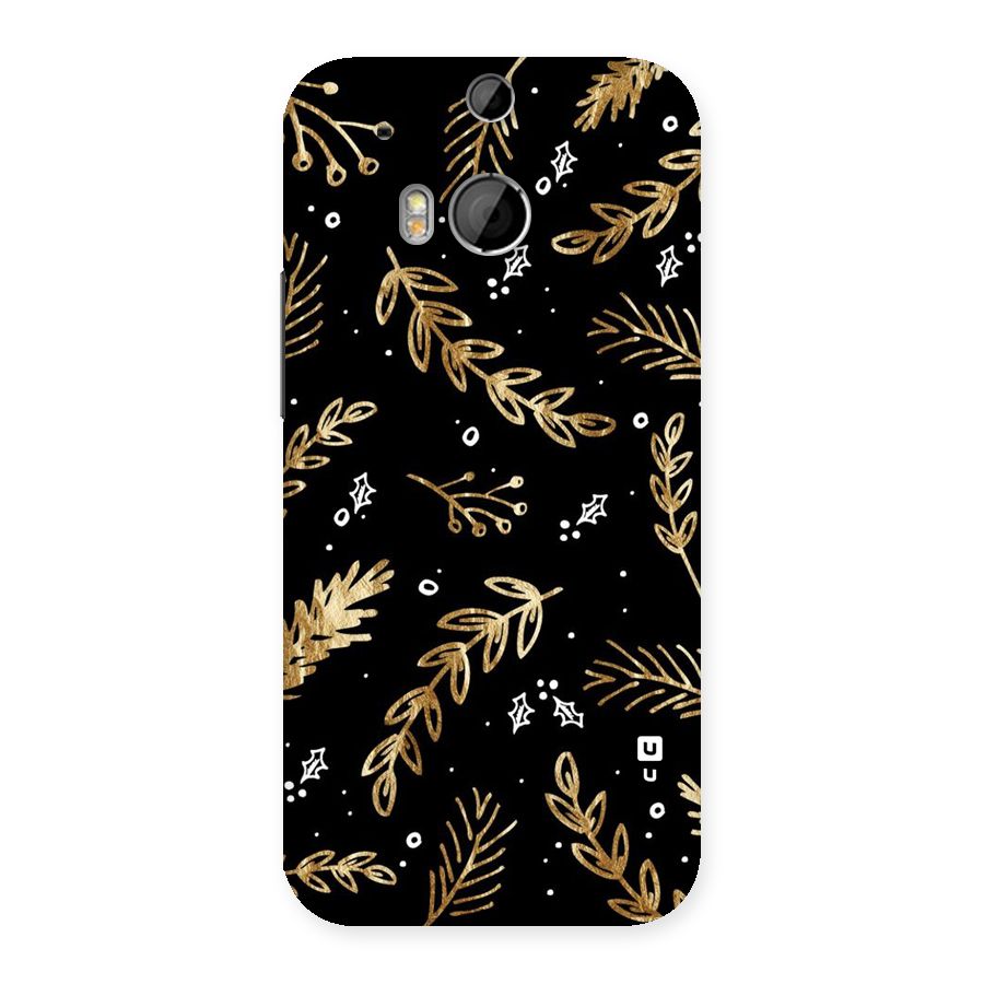 Gold Palm Leaves Back Case for HTC One M8