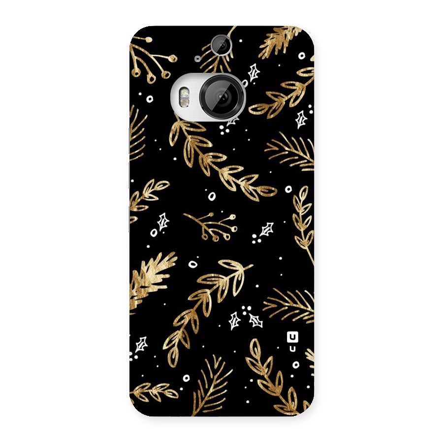 Gold Palm Leaves Back Case for HTC One M9 Plus