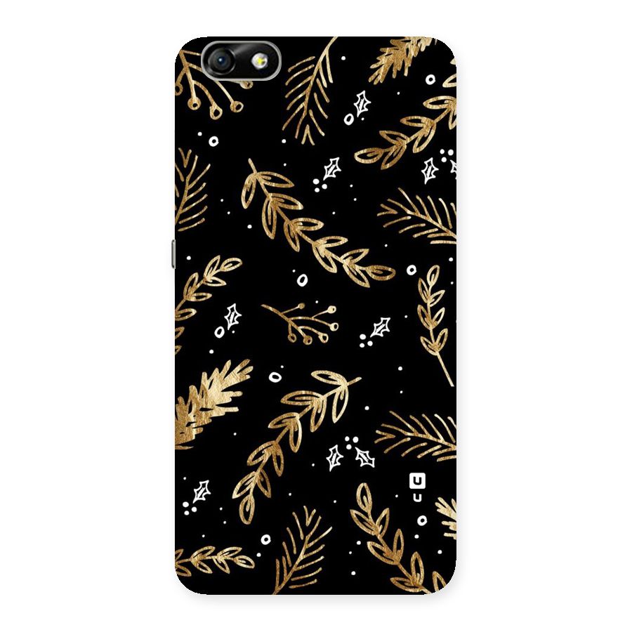 Gold Palm Leaves Back Case for Honor 4X