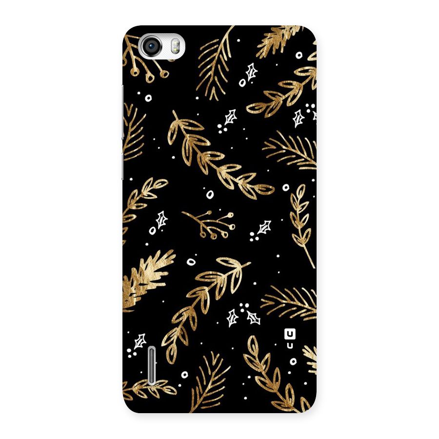 Gold Palm Leaves Back Case for Honor 6