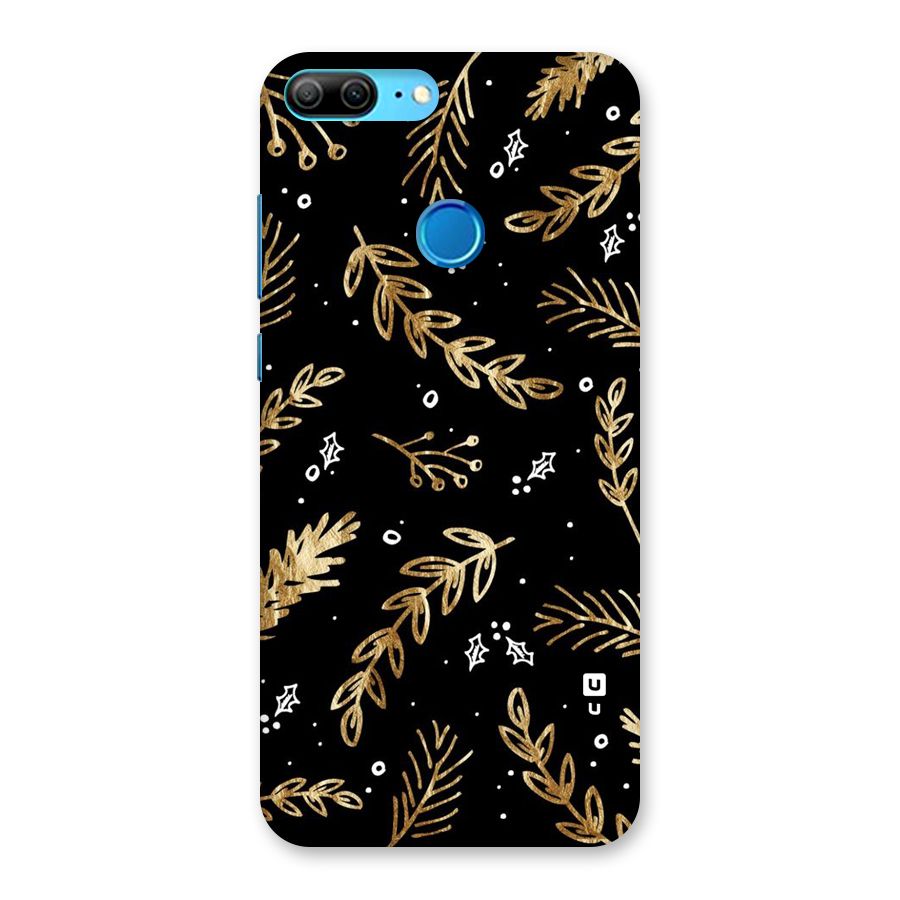 Gold Palm Leaves Back Case for Honor 9 Lite