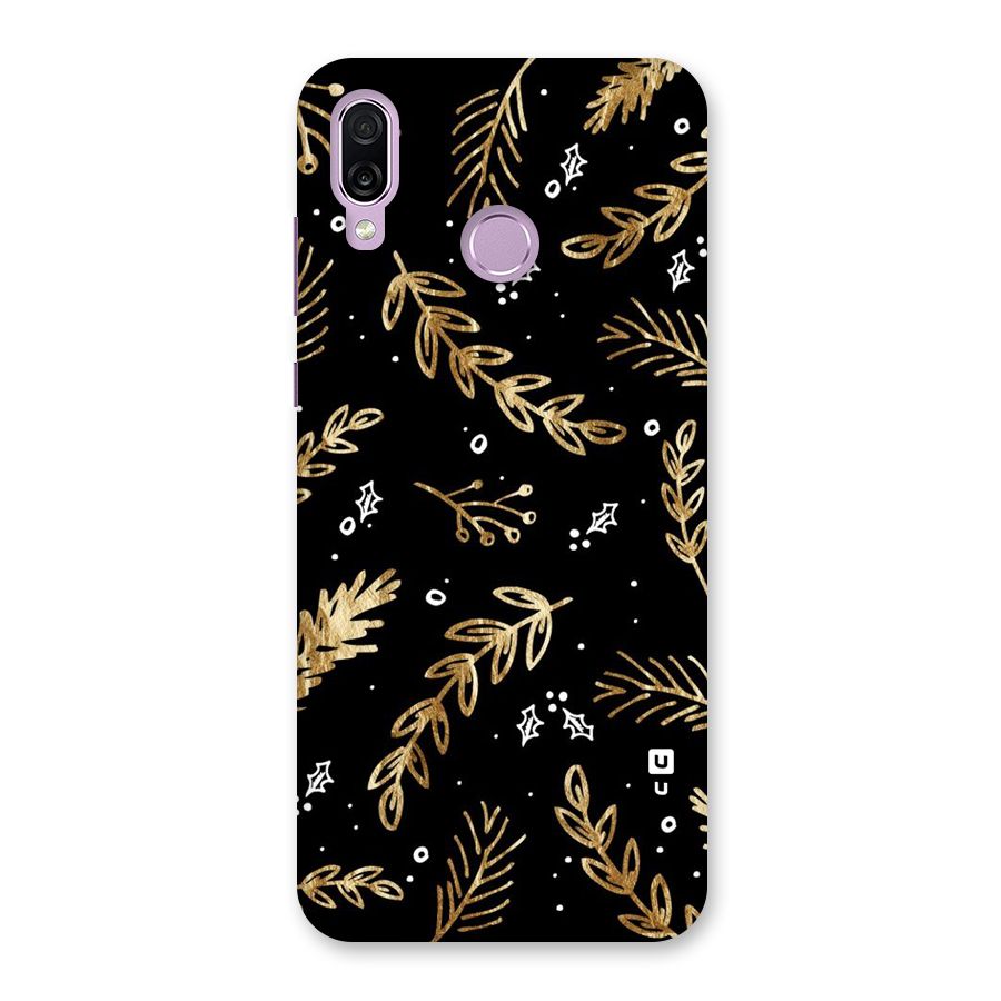 Gold Palm Leaves Back Case for Honor Play